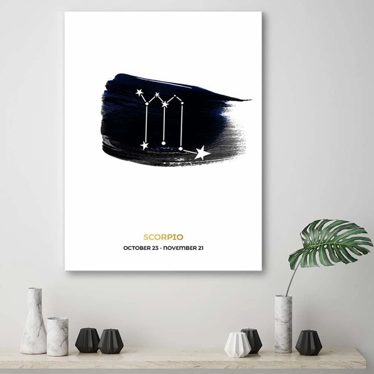 Canvas Print Scorpio Zodiac Sign