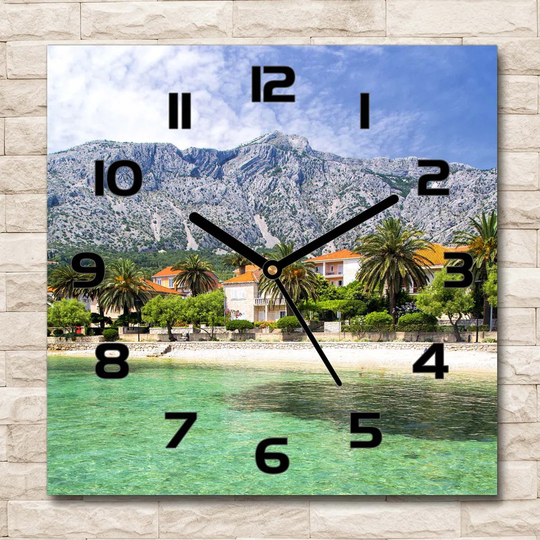 Idrish Beach in Croatia Silent Wall Clock