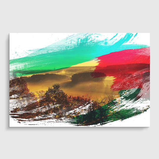 'Beautiful Sunrise Landscape' Graphic Art Print Poster