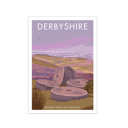 'Derbyshire Stanage Edge' Graphic Art