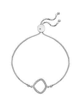 Hot Diamonds Behold White Topaz Statement Bracelet