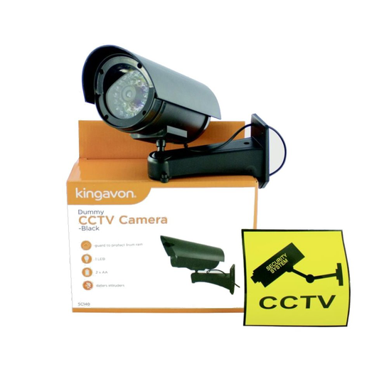 (One Size, Black) Kingavon Dummy CCTV Camera