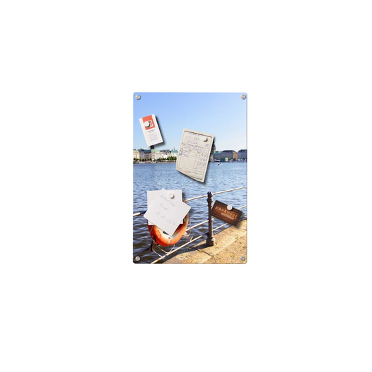 Alster Hamburg Magnetic Wall Mounted Photo Memo Board