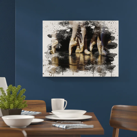 'The Ballet Dancers' Graphic Art Print Poster