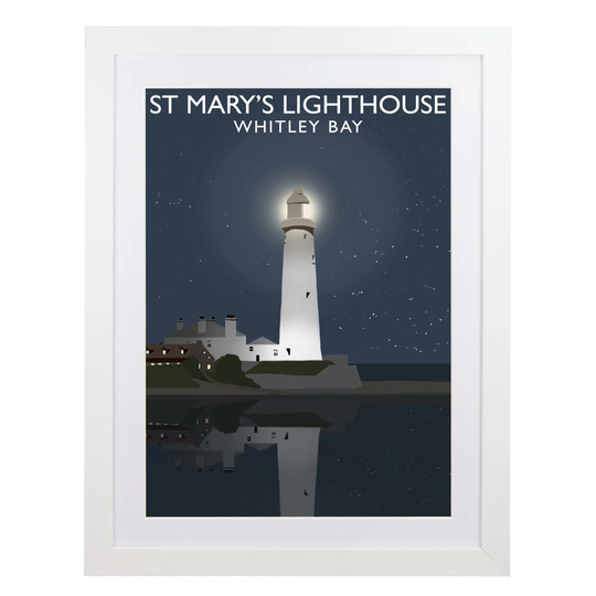 St. Marys Lighthouse 2 BY Richard O'Neil - Graphic Art Print on Paper