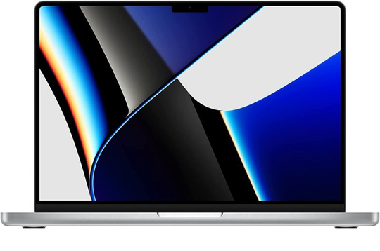 Apple MacBook Pro, M1 Pro 10 Core Chip, 16GB RAM, 512GB SSD, 16.2" Liquid Retina XDR 3456x2234, M1 Pro 16-core GPU, Mac OS - Silver (2021) - MK1E3B/A