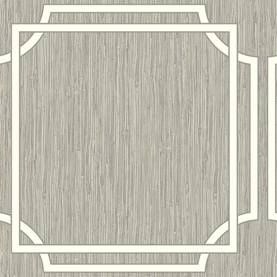 Belgravia Decor Grasscloth Geometric Silver Wallpaper