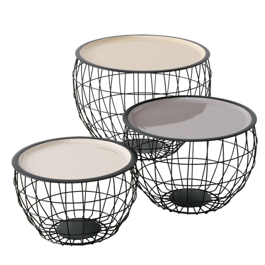 Ozgur 3 Piece Nest of Tables