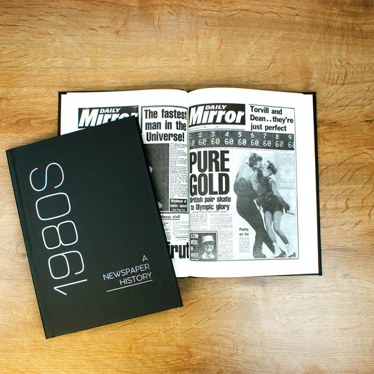 Newspaper 1980s Decade Book - Hardback