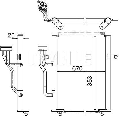 Condenser Air Conditioning 8FC351303-521 by BEHR