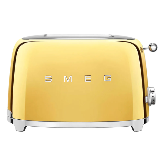 Smeg TSF01GOUK 50s Retro Style 2 Slice Toaster - Gold