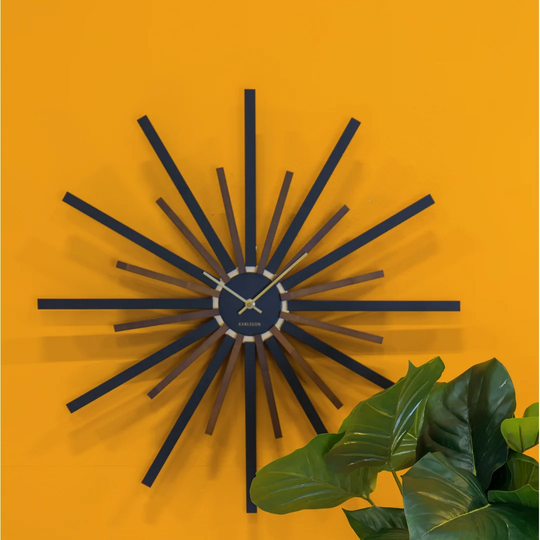 Diva Black 60cm Wall Clock