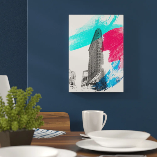 'Flatiron Building New York City' Graphic Art Print Poster