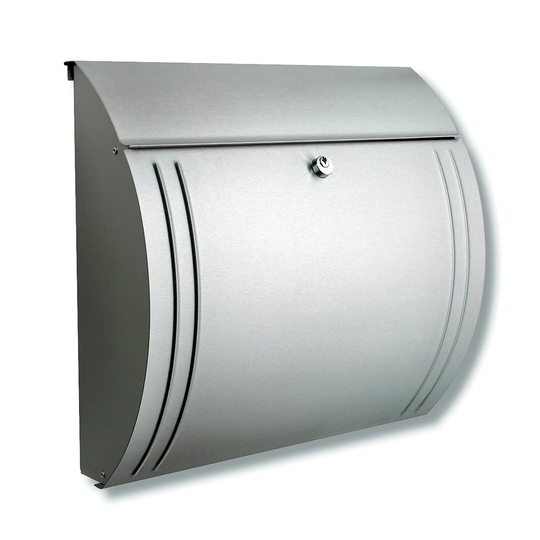 Milano Wall Mounted Galvanised Steel Lockable Weatherproof Post Box