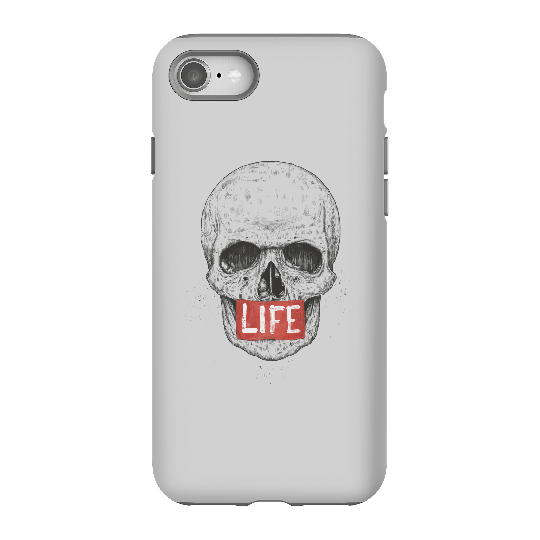 Balazs Solti Life Skull Phone Case for iPhone and Android - iPhone 8 - Tough Case - Gloss