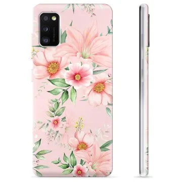 Samsung Galaxy A41 TPU Case - Watercolor Flowers