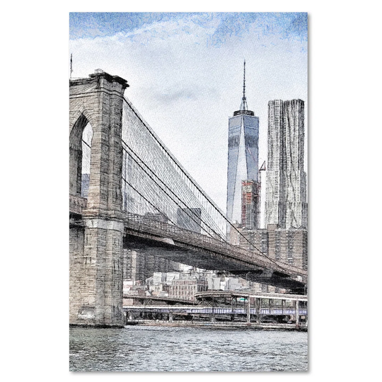 Canvas Print, Cities And Gray Architecture 16318