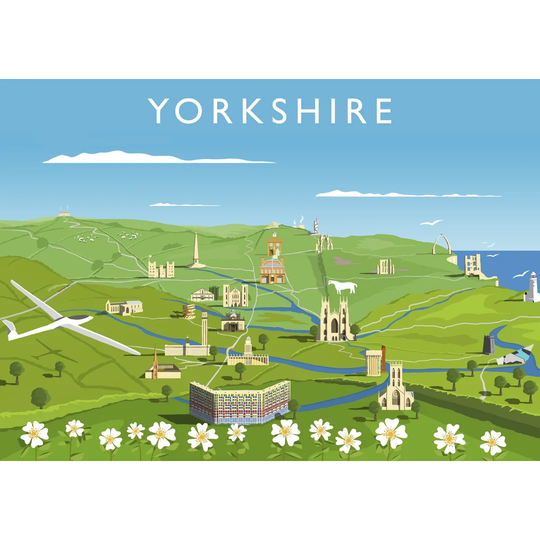 Yorkshire by Richard O'Neil - Graphic Art Print on Paper