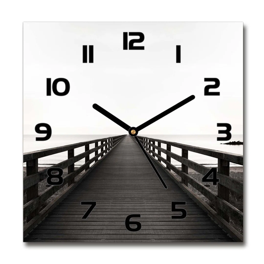 Iasmina Wooden Pier Silent Wall Clock
