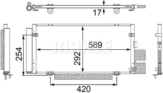 Condenser Air Conditioning 8FC351304-121 by BEHR