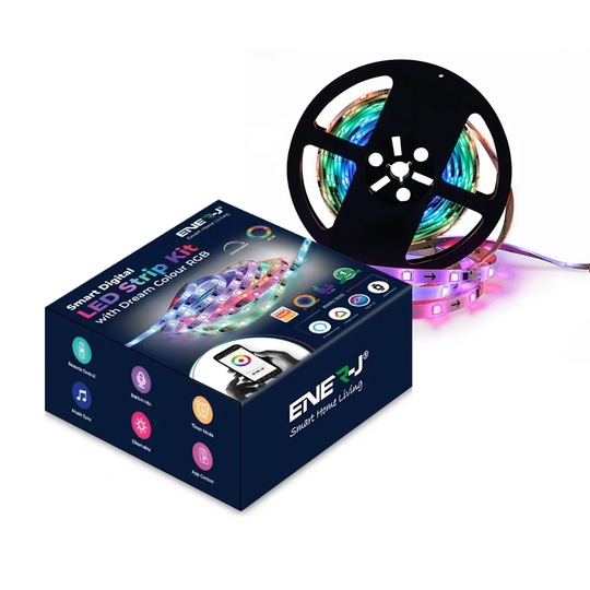 ENER-J Smart Digital Led Strip Kit With Dream Colour Rgb White