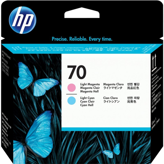 HP 70 Light Cyan & Light Magenta Original DesignJet Printhead For use with - Designjet Z3200 & Z3100 - C9405A