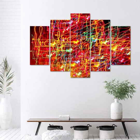 Canvas Print Red Abstraction