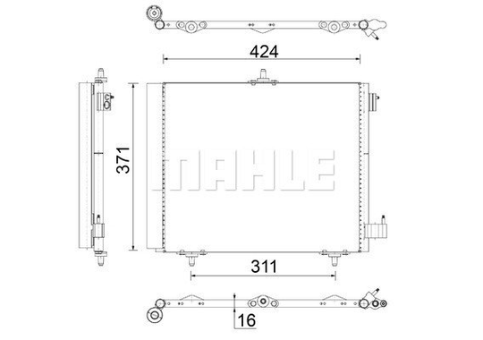 Condenser Air Conditioning 8FC351303-544 by BEHR