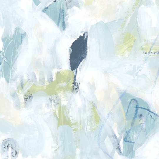 Blue Network V - Unframed Painting