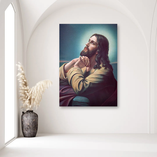 Canvas Print Jesus'' Prayer In Gethsemane Garden