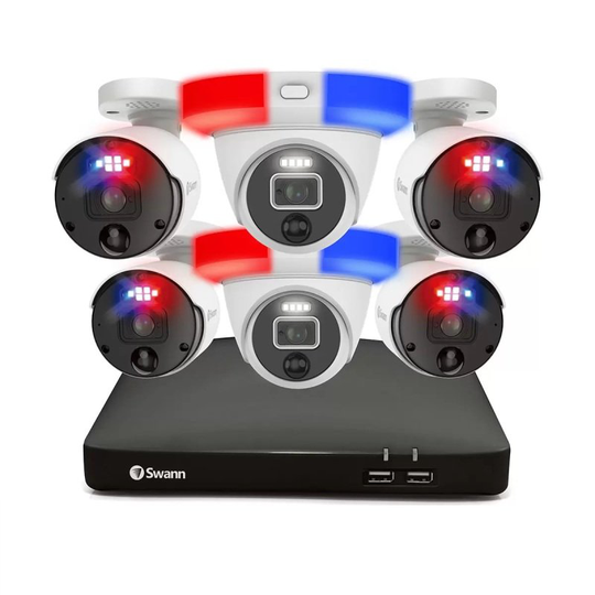 6 Camera 8 Channel 4K Ultra HD Professional Enforcer NVR Security System