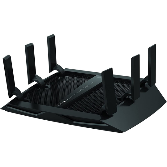NETGEAR Nighthawk X6 Smart Wifi Router (R8000) - AC3200 Tri-band Wireless Speed (up to 3200 Mbps) | Up-to 3500 sq ft Coverage & 50 Devices | 4 x 1G Et