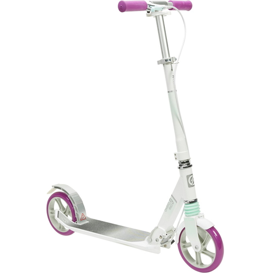 Decathlon Mid 9 Folding Scooter - White/Purple