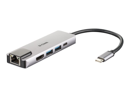 D-Link DUB-M520 - Docking Station - 5 in 1 Hub - Ethernet Power Delivery - HDMI