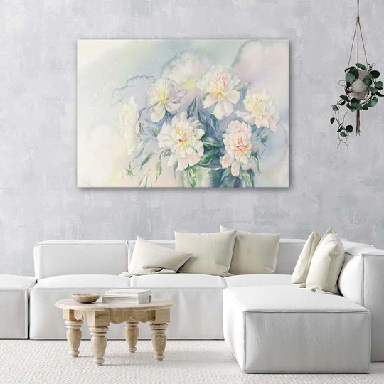 Canvas Print Bouquet Pastel