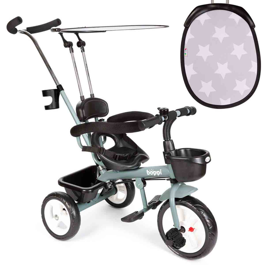 Boppi 4-in-1 Metal Tricycle - Grey
