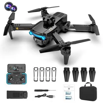 RC Drone with 4K HD Dual Camera & Remote Control CS9 - Black