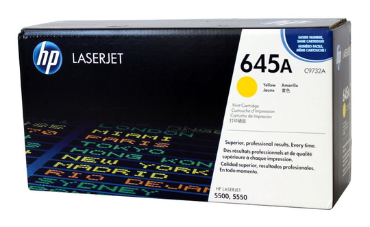 HP 645A Yellow Toner Cartridge - C9732A