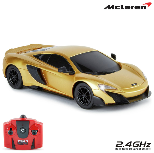 CMJ 1:24 McLaren 675LT Gold RC Car