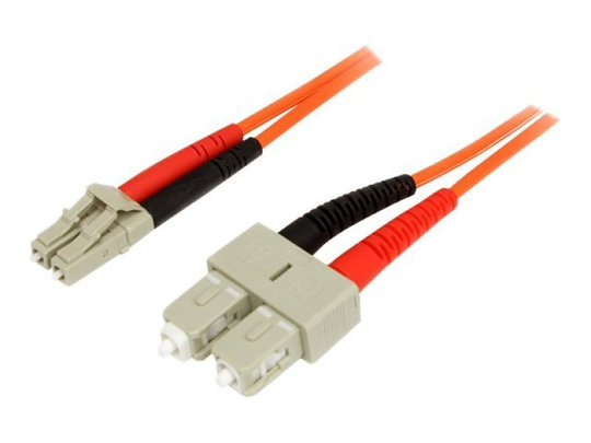 1m Multimode 62.5/125 Duplex Fiber Patch Cable LC - SC