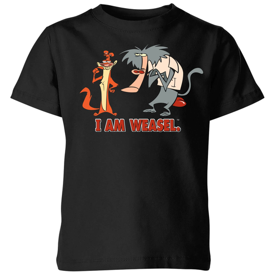 I Am Weasel Characters Kids' T-Shirt - Black - 3-4 Years - Black