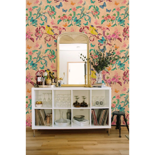 Walllpaper Roll 416X254cm Mural Decoration Kitchen Livingroom Bedroom Wallpaper Material With Print - Utensil Chinoiserie Birdsful