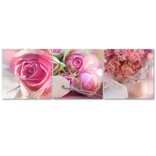 Canvas Print Pink Vintage Roses