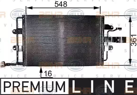 Condenser Air Conditioning 8FC351037-651 by BEHR