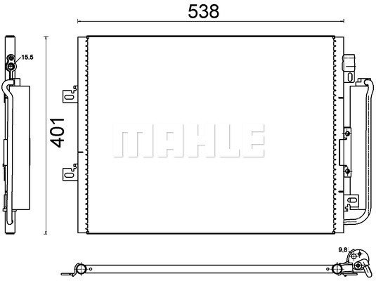 Condenser Air Conditioning 8FC351310-691 by BEHR