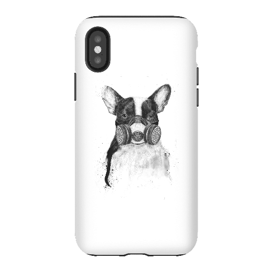 Balazs Solti Masked Bulldog Phone Case for iPhone and Android - iPhone X - Tough Case - Matte