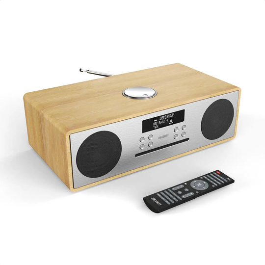 Majority Oakington Music System Cd Player/Dab Radio/ Bluetooth - Oak