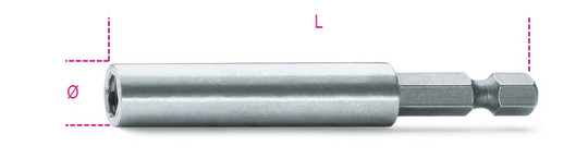 Beta Tools 882 M 1/4" Hex Magnetic Bit Holder | 008820005