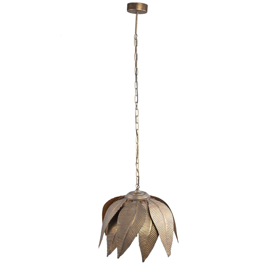 Cerralvo Brass 1-Bulb 50" H Plug-in Outdoor Hanging Lantern