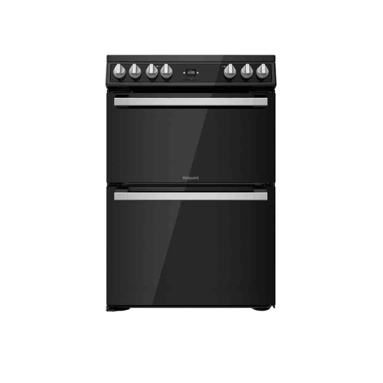 Hotpoint Hdt67V9H2Cb/UK Freestanding Ceramic Double Cooker - Black